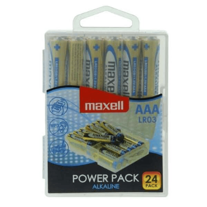 Maxell Pack de 24 Pilas Alcalinas LR03 AAA 1.5V 1