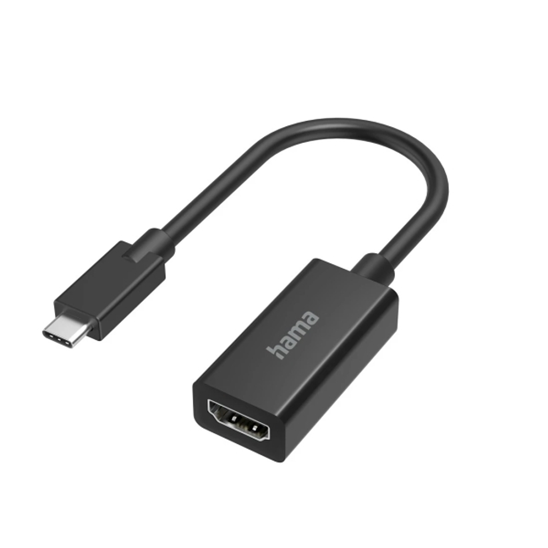 Hama Essential Adaptador de Video - 4K - USB-C Macho - HDMI Hembra - Color Negro 1