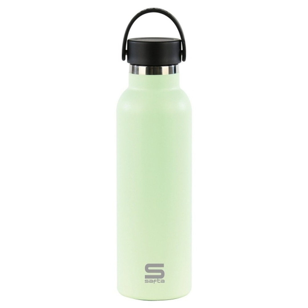 Safta Botella Termo de 600ml - Acero Inoxidable - Asa Superior - Color Verde 1