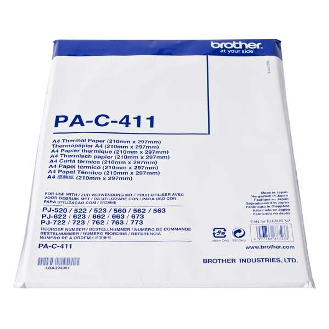 Brother PAC411 Pack de 100 Hojas A4 de Papel Termico Original 1