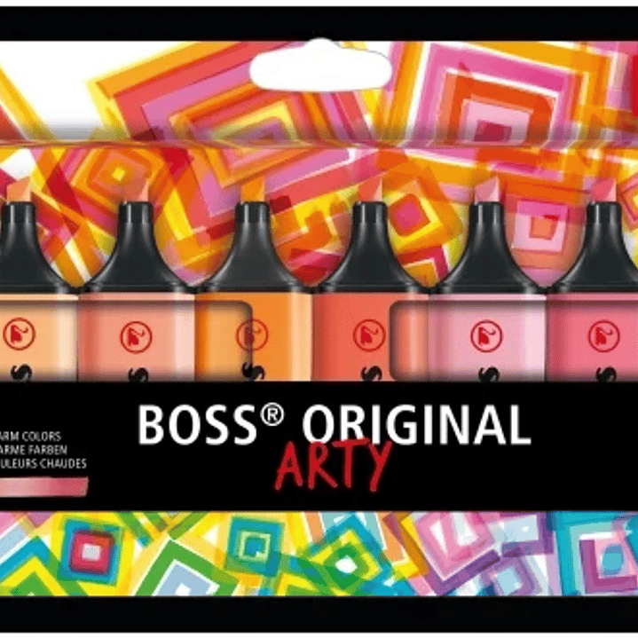 Stabilo Boss Original Arty Pack de 10 Marcadores Fluorescentes Colores Calidos - Trazo entre 2 y 5mm - Tinta con Base de Agua 1