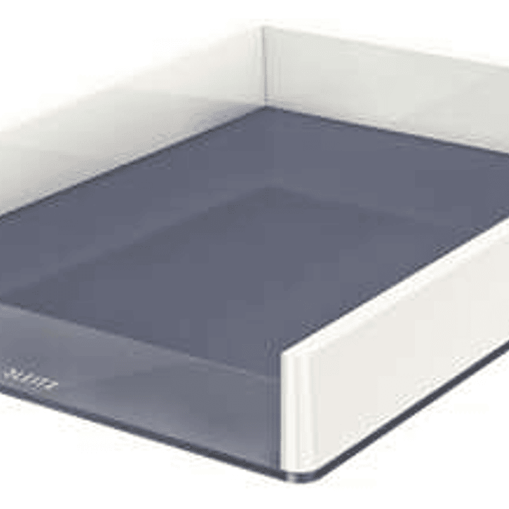 Leitz WOW Bandeja de Sobremesa Portadocumentos - Formato A4 - Color Blanco/Gris 1