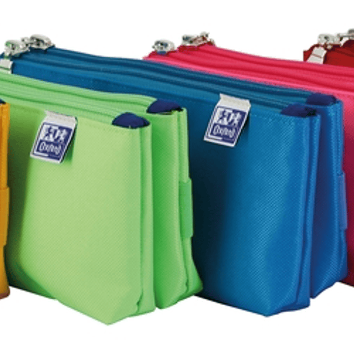 Oxford Kangoo Kids Estuche Doble Poliester - Compacto y Resistente - Colores Surtidos 1