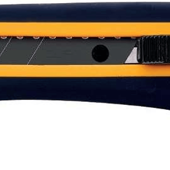 Olfa L5-AL Cutter Grande con Agarre Antideslizante - Bloqueo Automatico - Pua de Metal Duro - Canal de Acero Inoxidable - Uso Ambidiestro 1