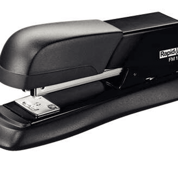 Rapid FM12 Grapadora de Sobremesa Metalica - Hasta 25 Hojas - Para Grapas 24/6 y 26/6 - Modo de Clavado y Fijado - Color Negro 1