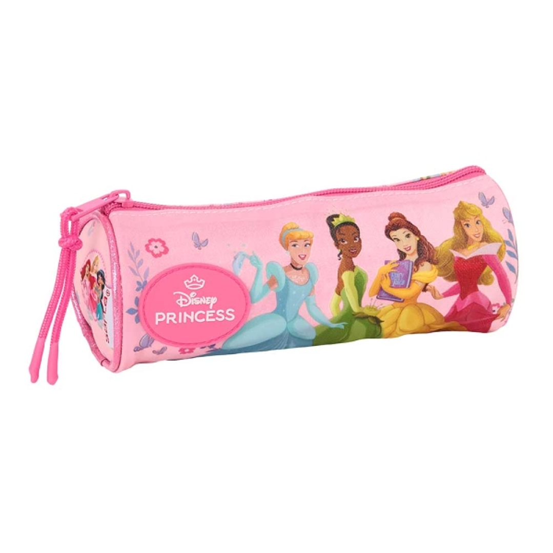 Safta Princesas Disney Portatodo - Tirador Facil de Abrir - 1L - 200x70x70mm - Color Rosa 1