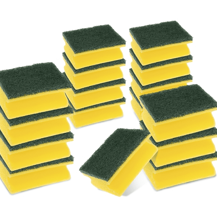 Scotch-Brite Classic Pack de 16 Estropajos de Cocina - Proteccion para los Dedos - Color Amarillo 1