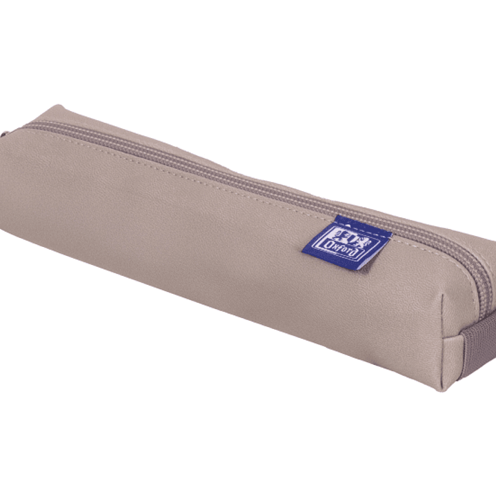 Oxford Kangoo & You Estuche Cuadrado Pequeño - Fabricados en Napa - Goma Elastica para unirlo al Cuaderno - Color Gris Piedra 1