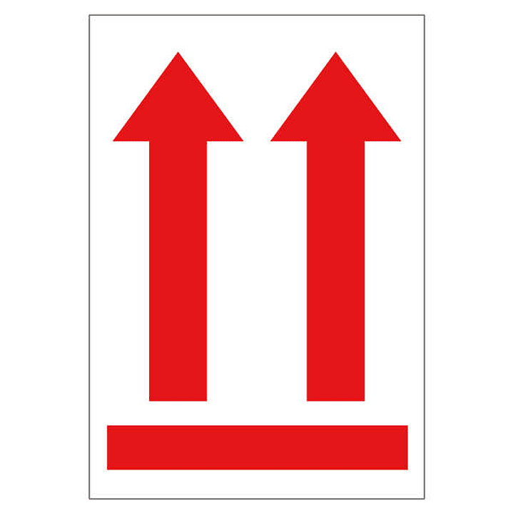 Apli Rollo de 200 Etiquetas Flecha Posicion Vertical 90x130mm 1