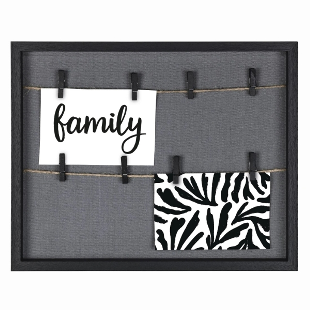 Hama Muro Marco de Fotos con Cordon - Madera MDF - 36.6x29.6x3.2cm - Color Negro 1