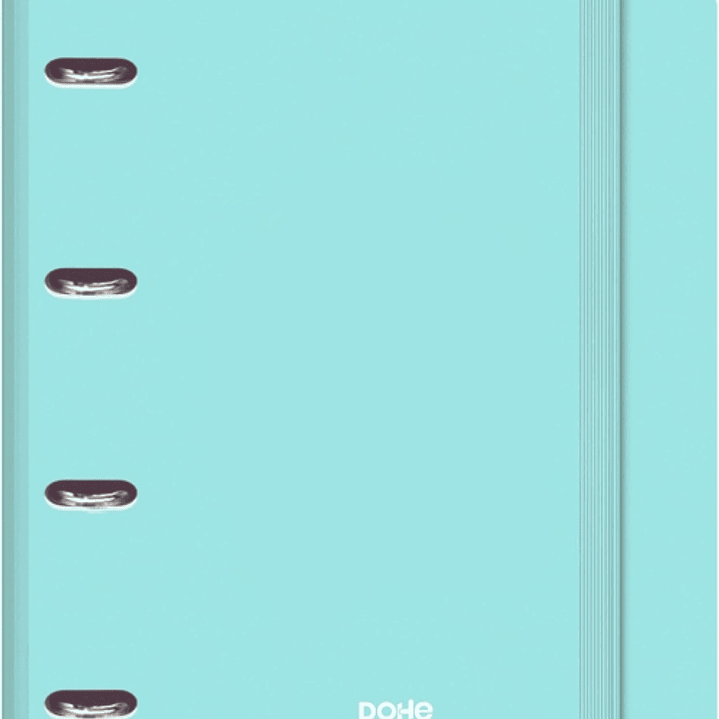 Dohe Serenity Polyfoam Carpeta de 4 Anillas Mixtas de 35mm A4 Recambio 100 Hojas Cuadricula 5mm - Cubierta de Polyfoam 2mm - Cierre con Goma - Incluye 1