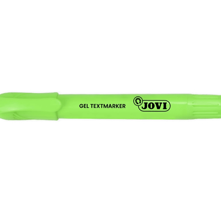 Jovi Gel Textmarker Marcador de Texto Fluorescente - Gel en Seco - No Necesitan Punta - No Traspasan - Secado Rapido - Aptos para Luz Negra - Color Ve 1