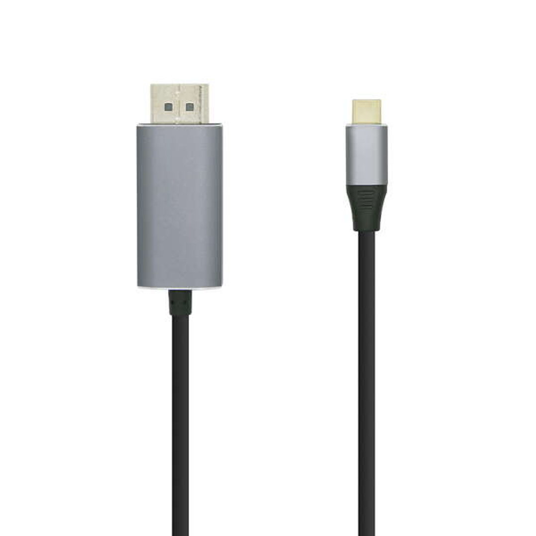 Aisens Cable Conversor USB-C a Displayport 4K@60HZ - USB-C/M-DP/M - 0.8M - Color Negro 1