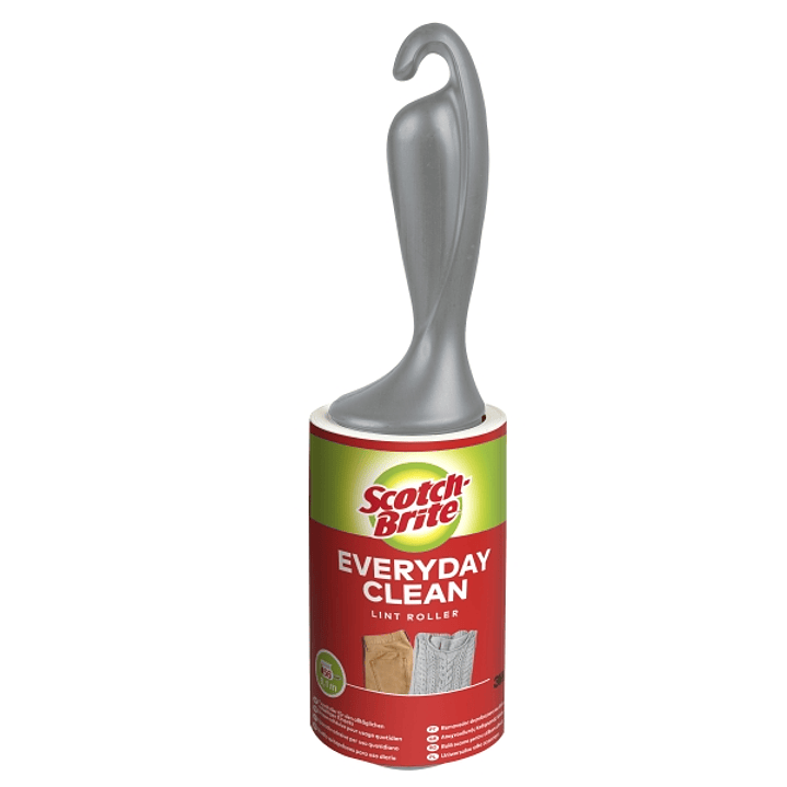 Scotch-Brite Everyday Clean Rodillo Quitapelusas Adhesivo - 56 Hojas - Color Negro 1