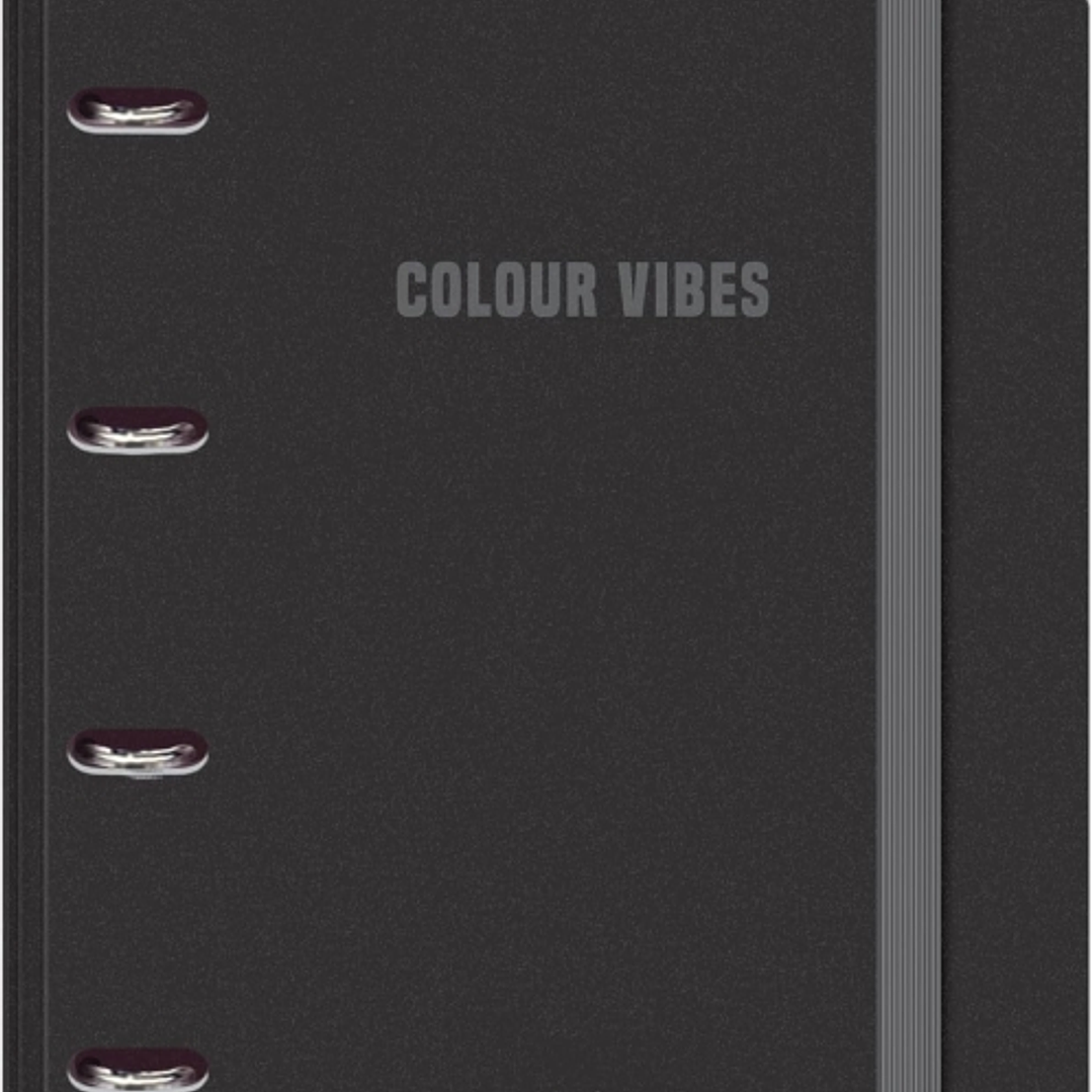 Dohe Colour Vibes Polyfoam Carpeta de 4 Anillas Mixtas de 35mm A4 Recambio 100 Hojas Cuadricula 5mm - Cubierta de Polyfoam 2mm - Cierre con Goma - Inc 1