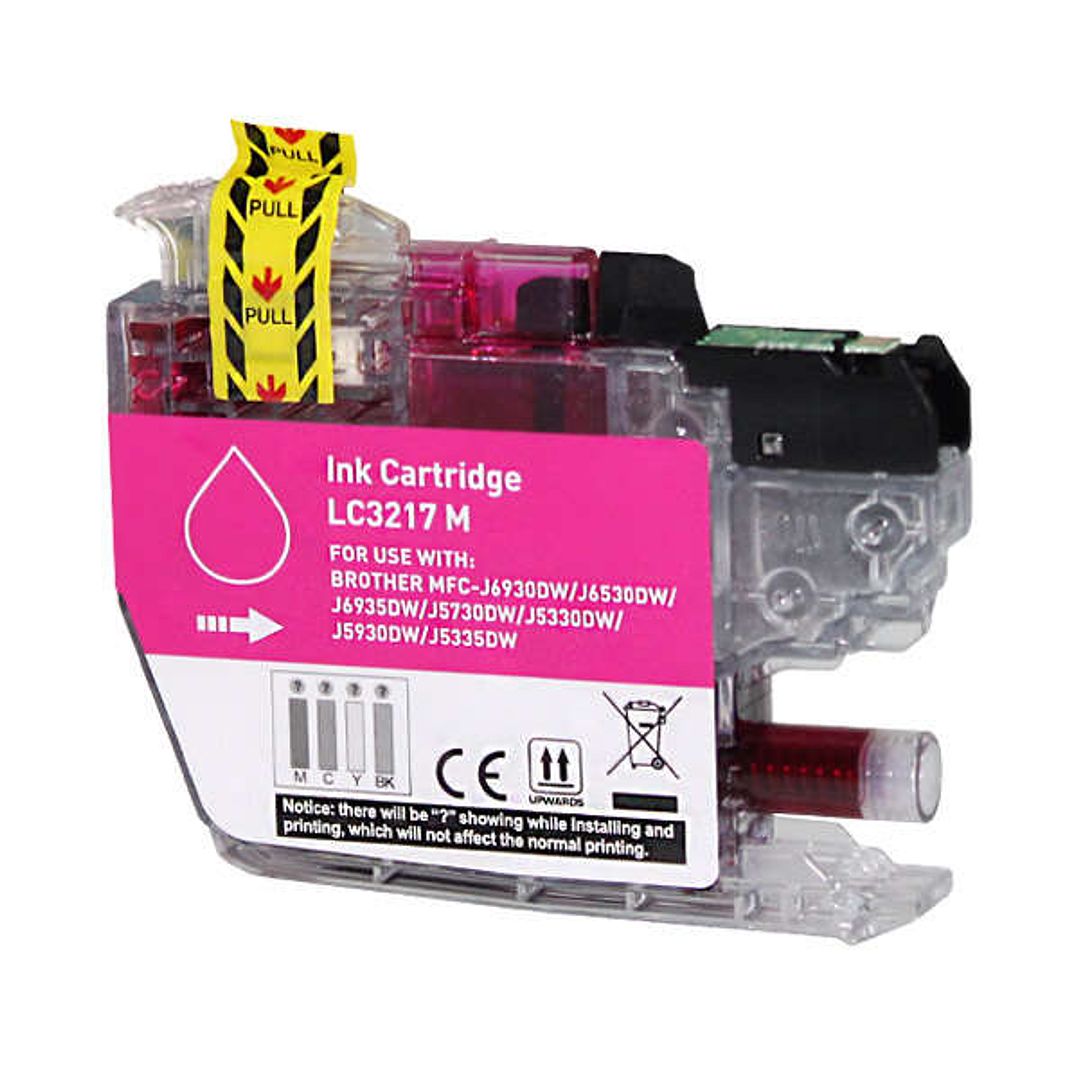 Brother LC3217 Magenta Cartucho de Tinta Generico - Reemplaza LC3217M 1