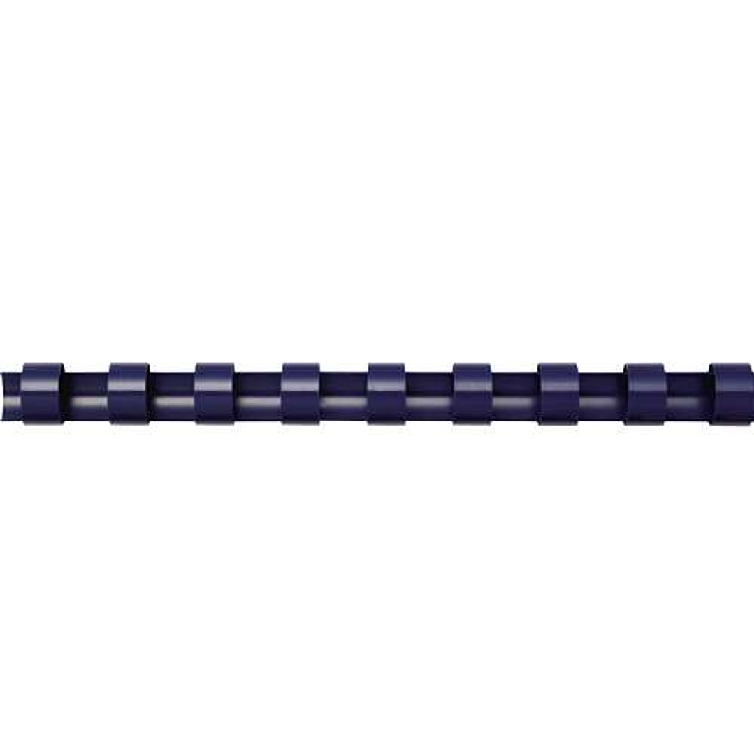 Fellowes Pack de 100 Canutillos de Plastico 12mm - Hasta 80 Hojas - Facil de Utilizar y Flexible - Alta Calidad - Color Azul 1