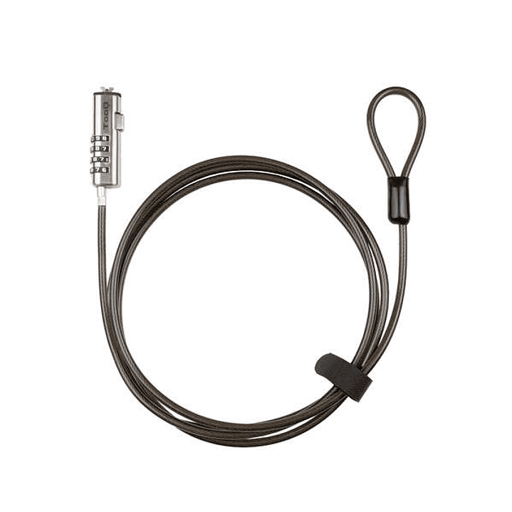 Tooq Cable Seguridad Nano 2.5x6mm Combinacion Portatil - Color Gris 1