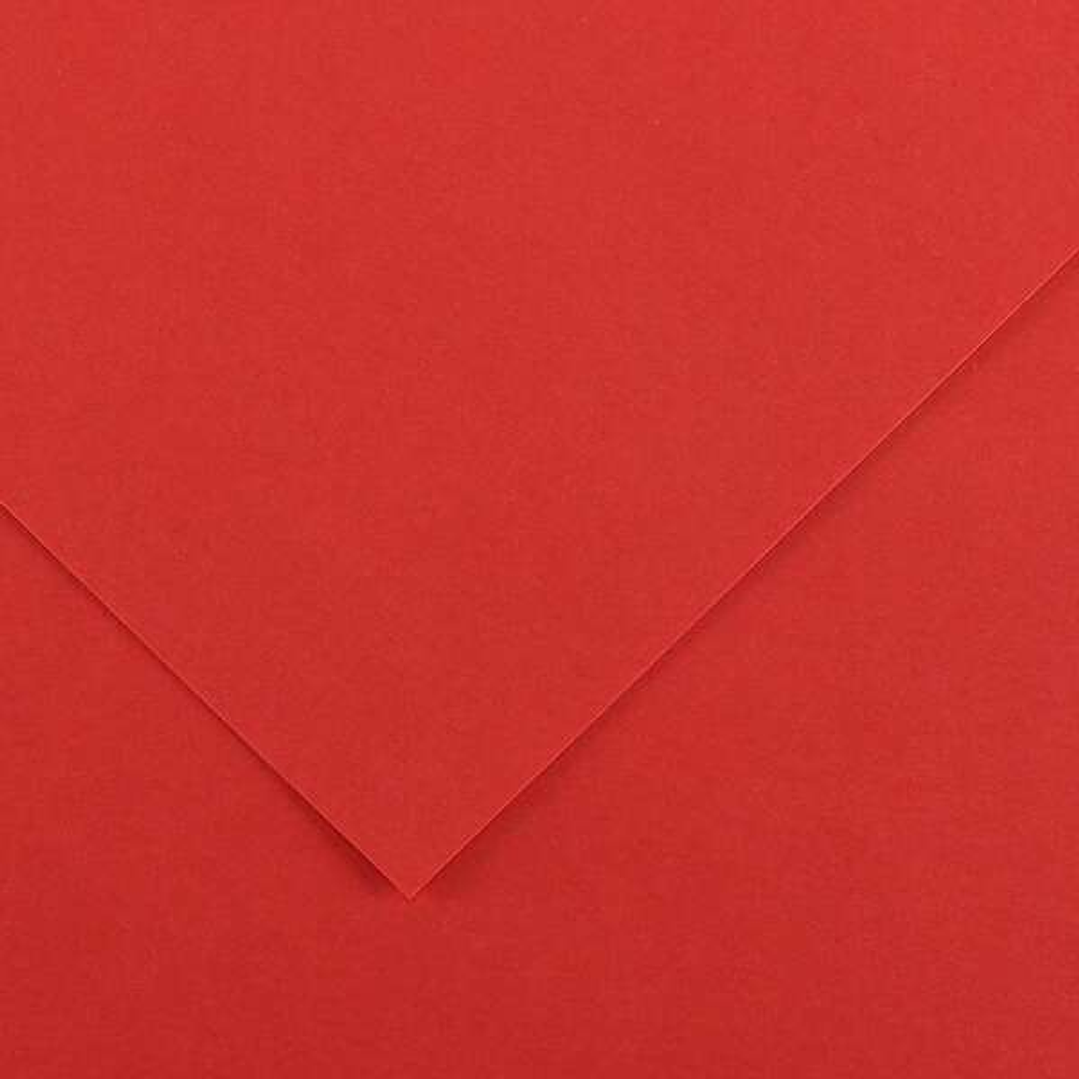 Canson Guarro Pack de 25 Cartulinas Iris de 185g - 50x65cm - Color Rojo 1