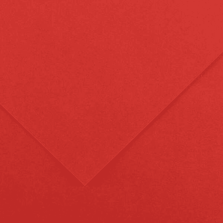 Canson Guarro Pack de 25 Cartulinas Iris de 185g - 50x65cm - Color Rojo 1