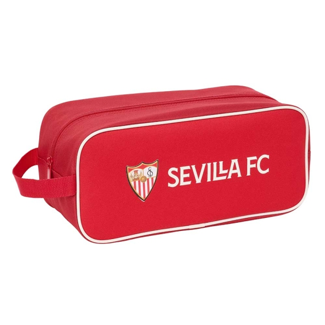 Safta Sevilla FC Zapatillero - Asa Lateral - Impermeable - 7L - 340x140x150mm - Color Rojo 1