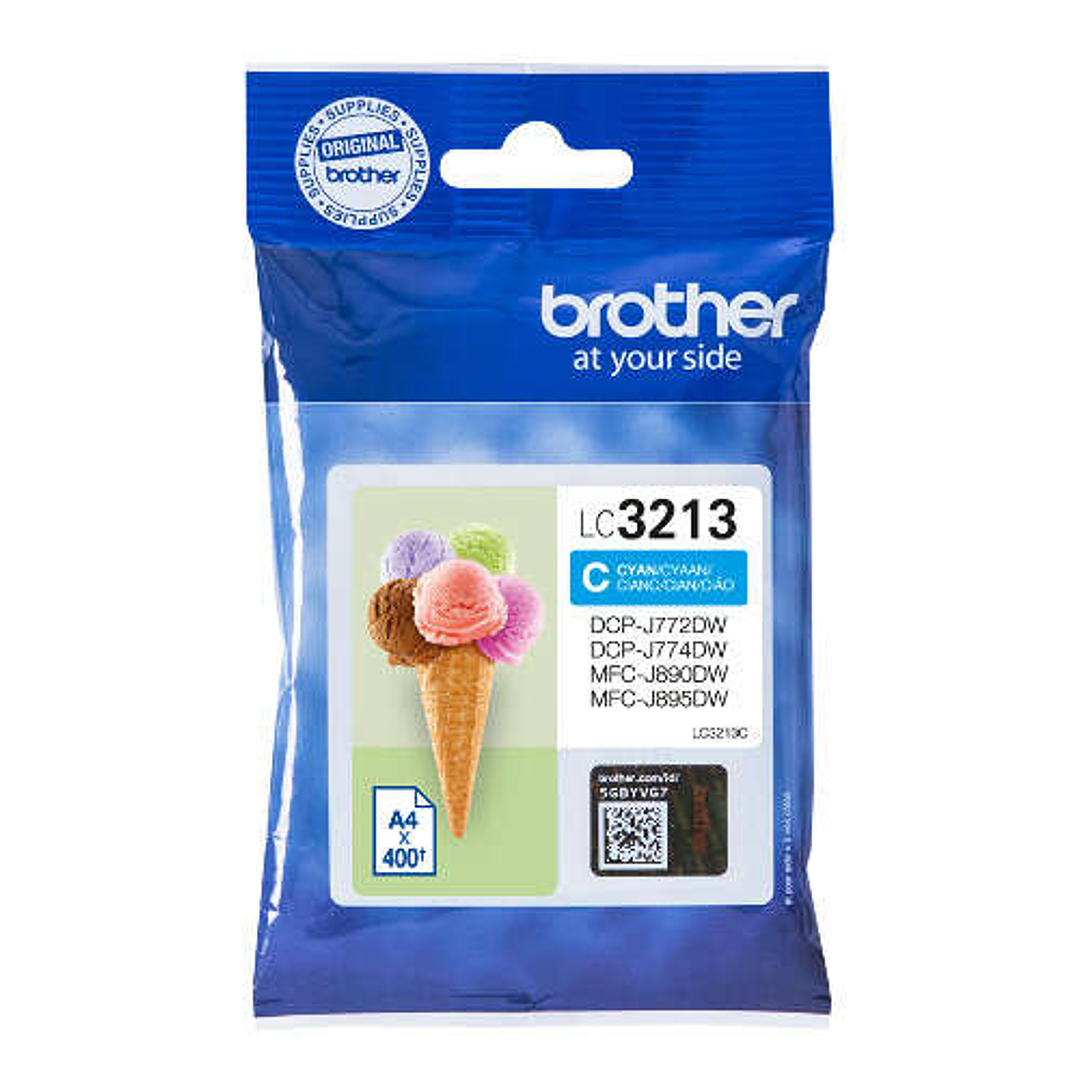 Brother LC3213 Cyan Cartucho de Tinta Original - LC3213C 1