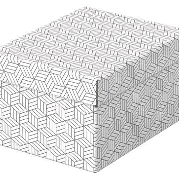 Esselte Pack de 3 Cajas Pequeñas de Almacenamiento con Tapa 200x150x255mm - Carton 100% Reciclado y Reciclable - Diseño Blanco con Dibujo 1