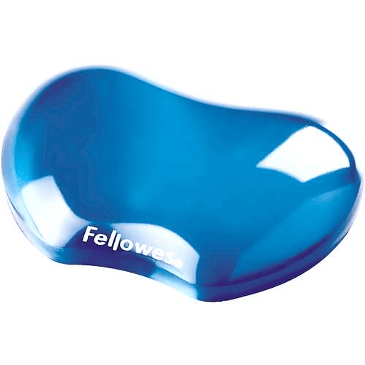 Fellowes Crystal Reposamuñecas Flexible de Gel - Resistente a las Manchas - Color Azul 1