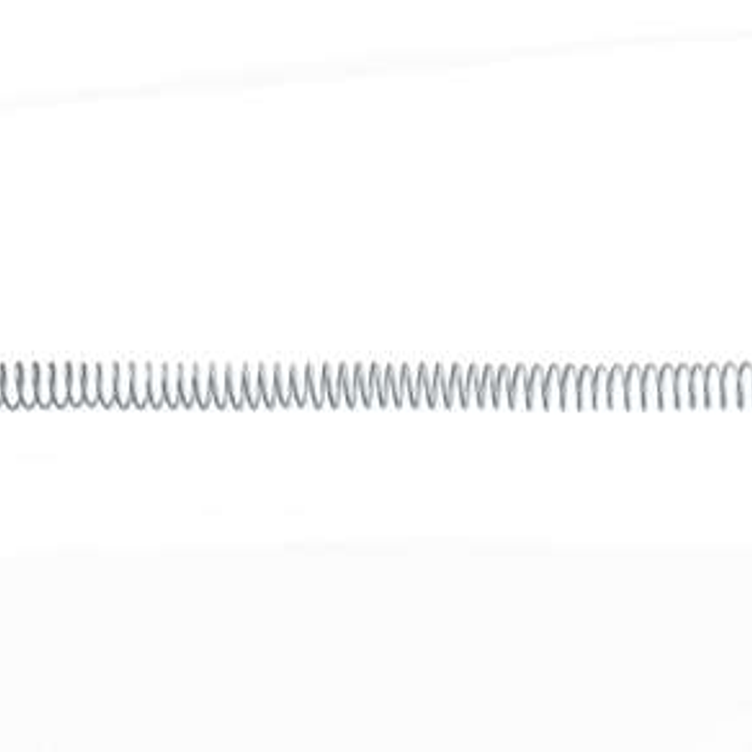 GBC Caja de 100 Espirales de Encuadernacion Metalicos 5:1 de 6mm - Color Negro 1