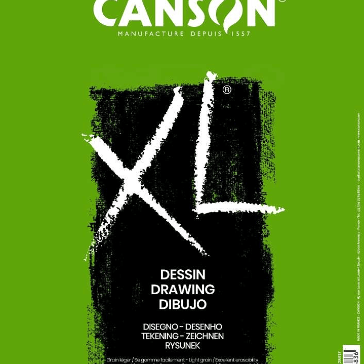 Canson XL Dessin Ligero Bloc de Dibujo con 50 Hojas A4 - Espiral Microperforado - 21x29.7cm - 160g - Color Blanco 1