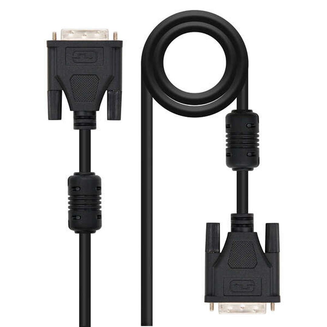 Nanocable Cable DVI Dual Link 24+1 Macho a DVI 24+1 Macho 5m - Color Negro 1