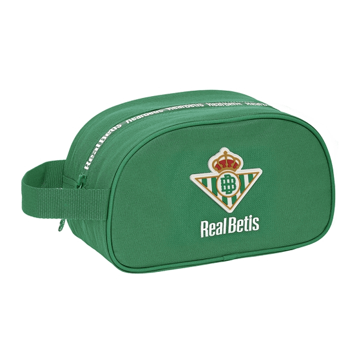 Safta Real Betis Balompie Neceser de 5L - Cremallera - Asa Lateral - Adapatable a Carro - 260x120x150mm - Color Verde 1