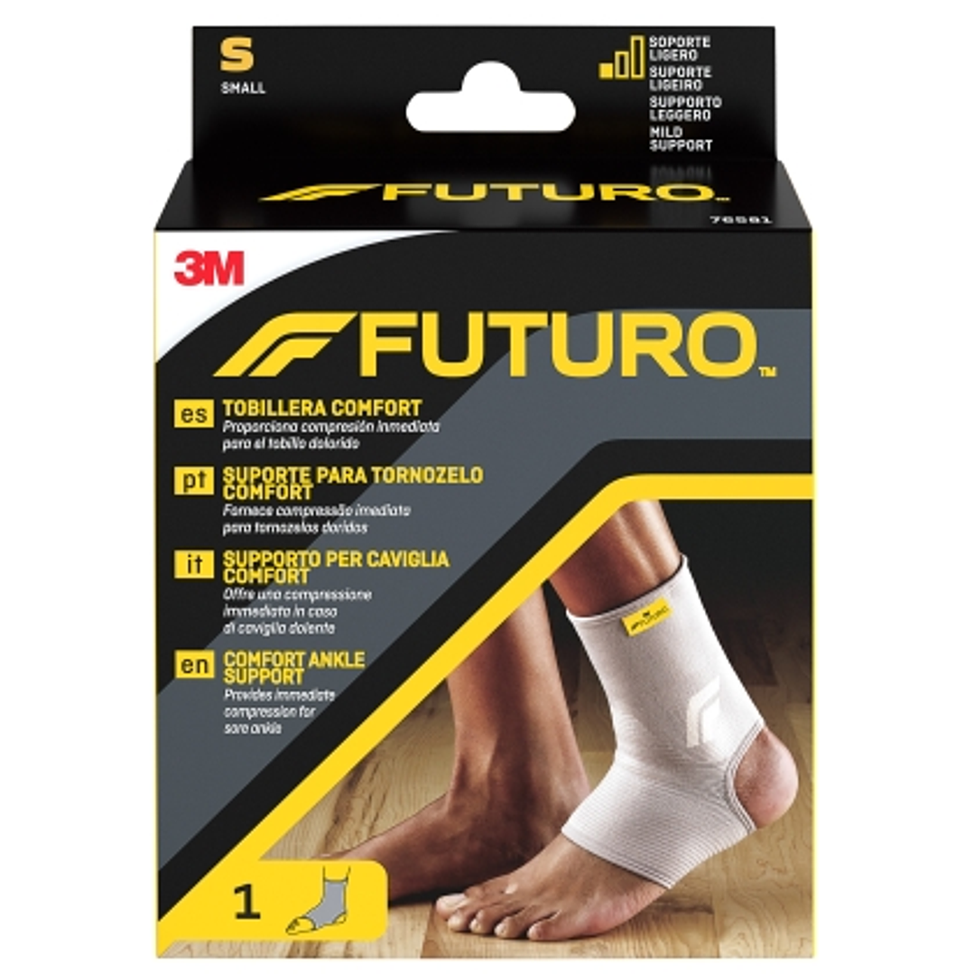 Futuro Comfort Tobillera - Talla S (25.4 - 31.8cm) - Transpirable - Elastico - Color Gris 1