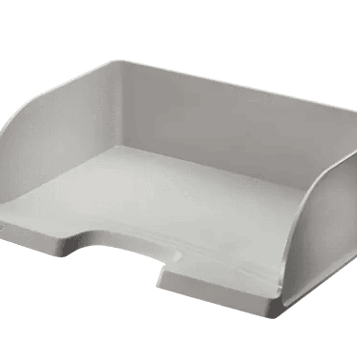 Leitz Plus Jumbo Bandeja Portadocumentos de Gran Capacidad - Acceso Apaisado - Hasta 10uds Apilables - Color Gris 1