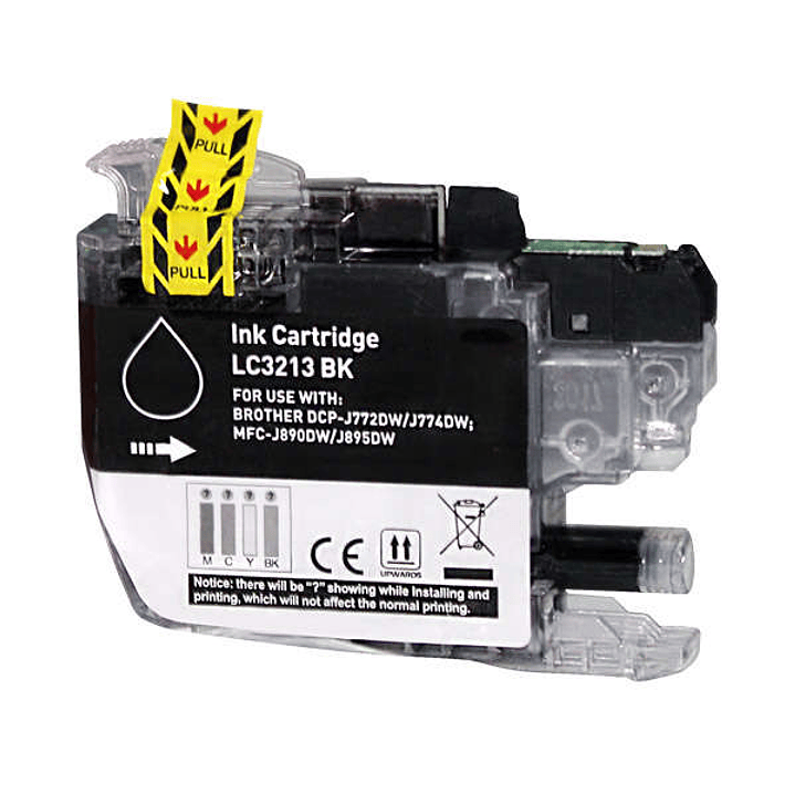 Brother LC3213/LC3211 Negro Cartucho de Tinta Generico - Reemplaza LC3213BK/LC3211BK 1