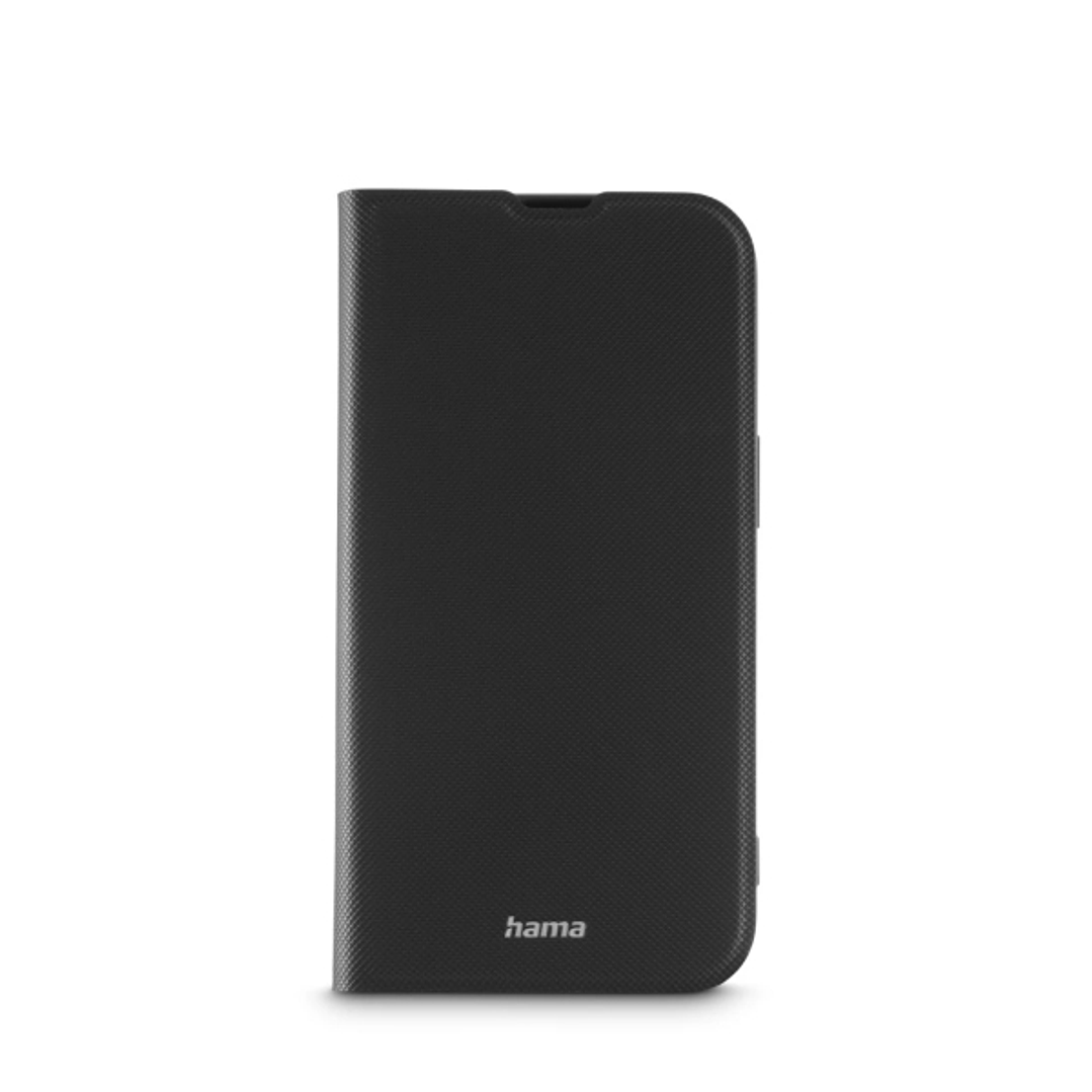 Hama Daily Protect Funda para iPhone 16E - Antideslizante - Cierre Magnetico - Antihuellas - Poliuretano Termoplastico - Funcion de Soporte - Bordes E 1