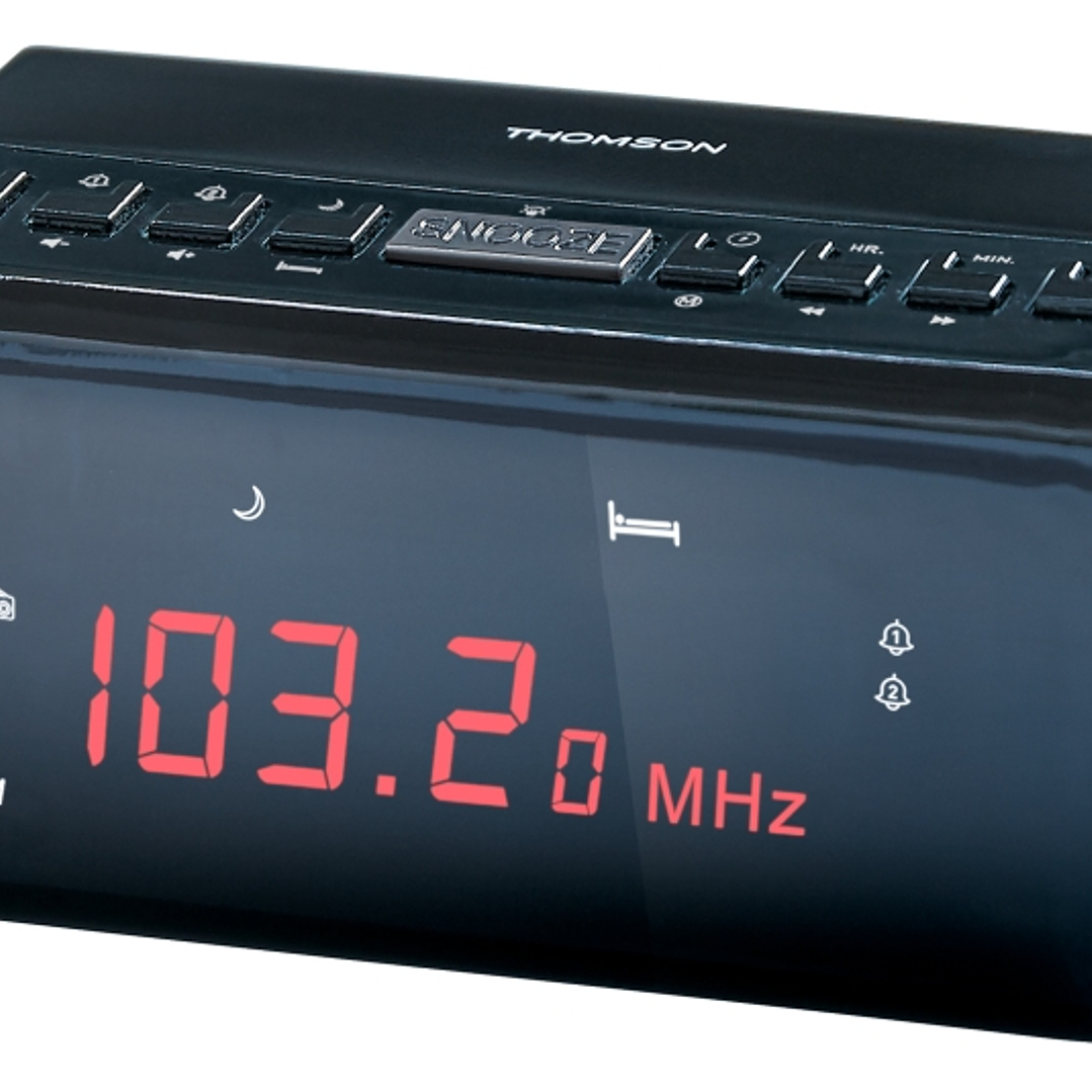 Thomson CR50 Radio Reloj Despertador - Alarma Dual - Color Negro 1