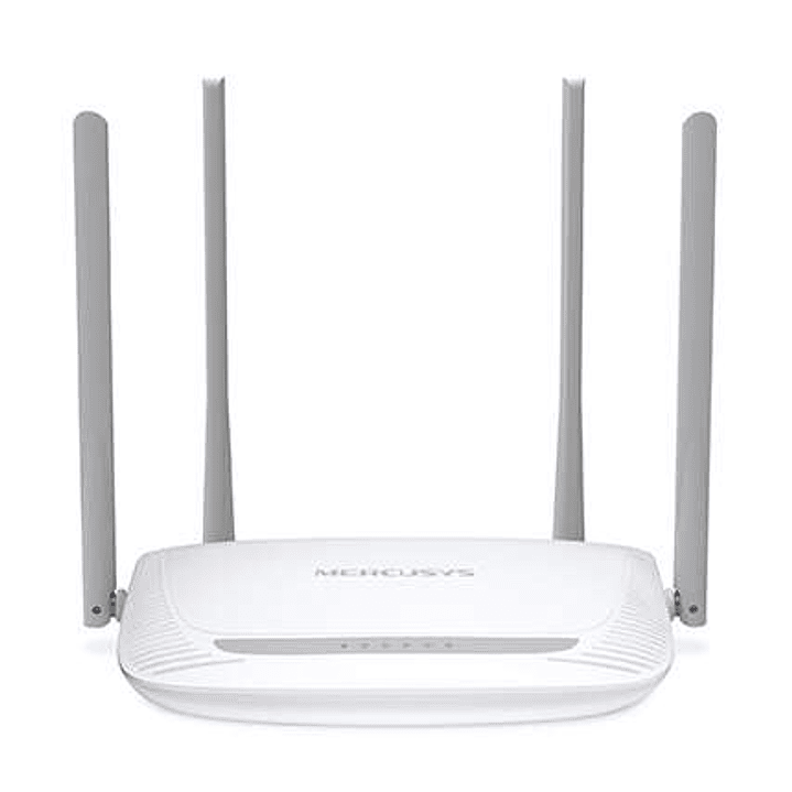 Mercusys Router Inalambrico N 300Mbps - 4 Puertos 10/100Mbps - 4 Antenas 5dBi - Tecnologia 2x2 MIMO - Hasta 500m2 cobertura WiFi 1
