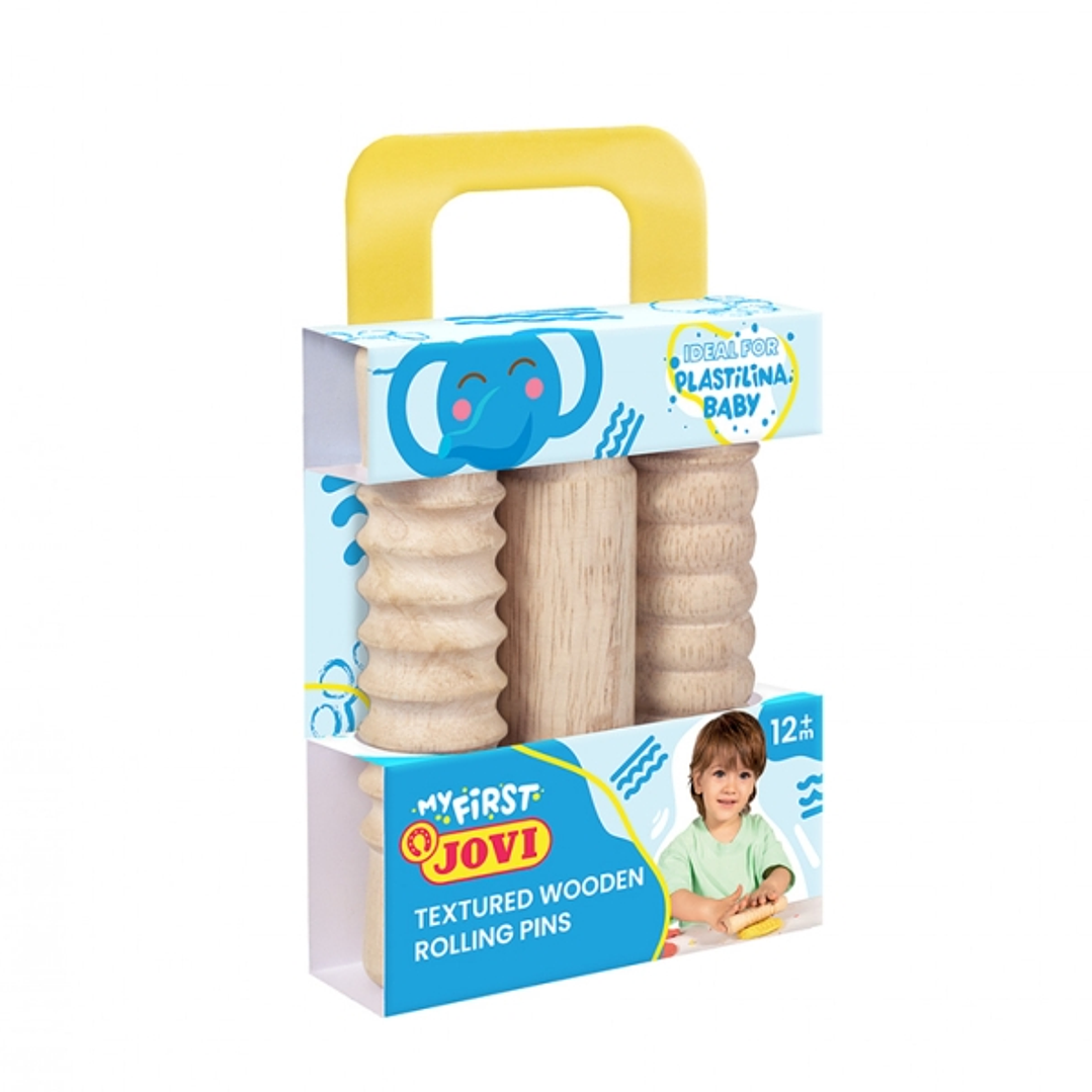 Jovi My First Plastilina Kit de Modelaje con 3 Rodillos de Madera 1
