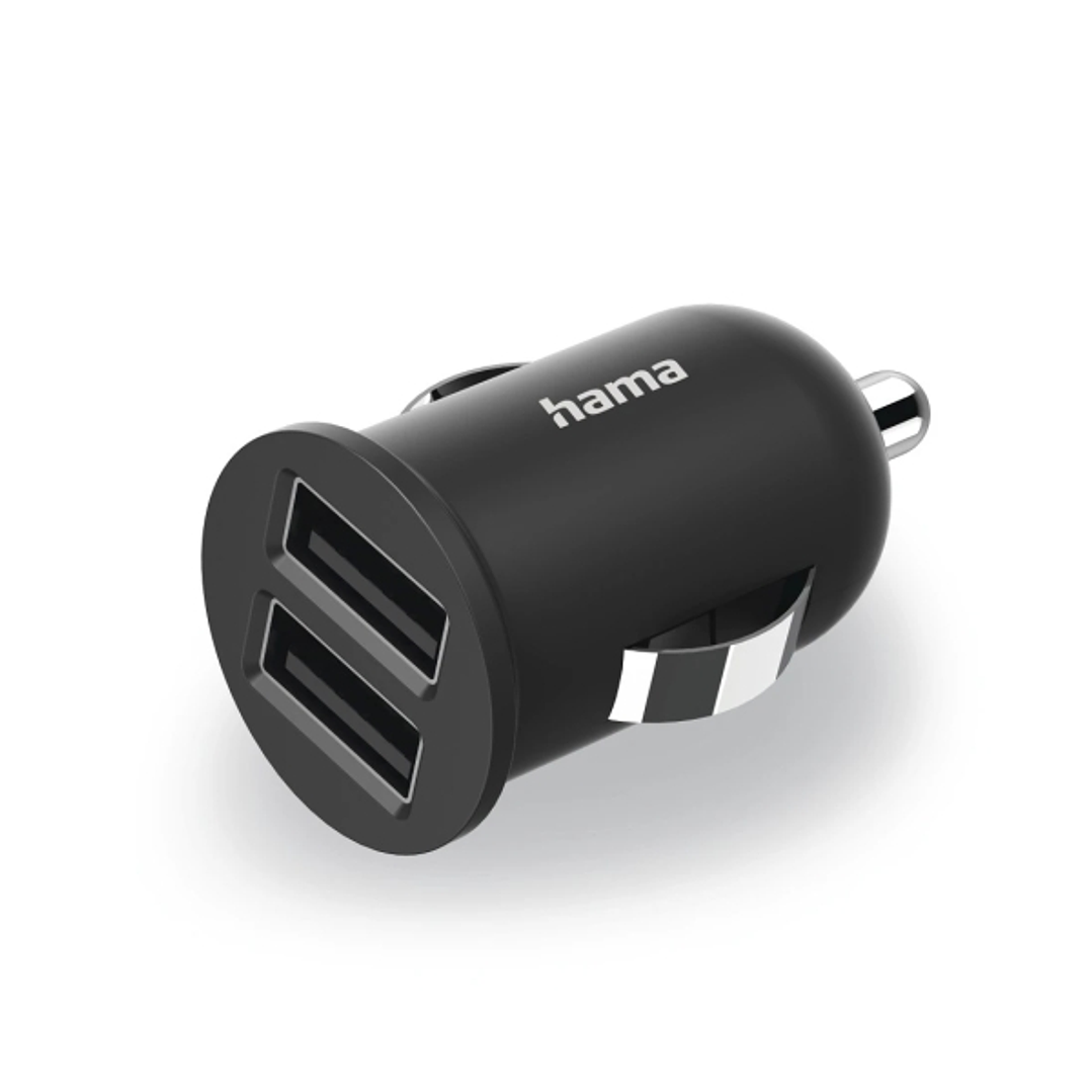 Hama Cargador de Coche 12W - 2xusb-A - Color Negro 1