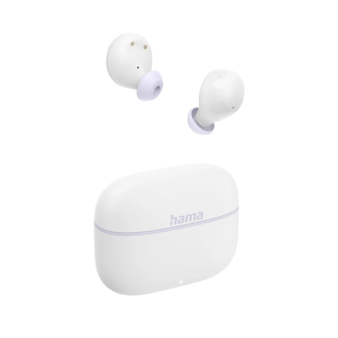 Hama Freedom Buddy II Auriculares con Microfono Omnidireccional - Bluetooth - Rango 10m - Asistente de Voz - Carga por USB-C - Color Blanco 1
