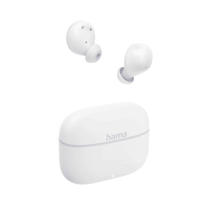 Hama Freedom Buddy II Auriculares con Microfono Omnidireccional - Bluetooth - Rango 10m - Asistente de Voz - Carga por USB-C - Color Blanco 1