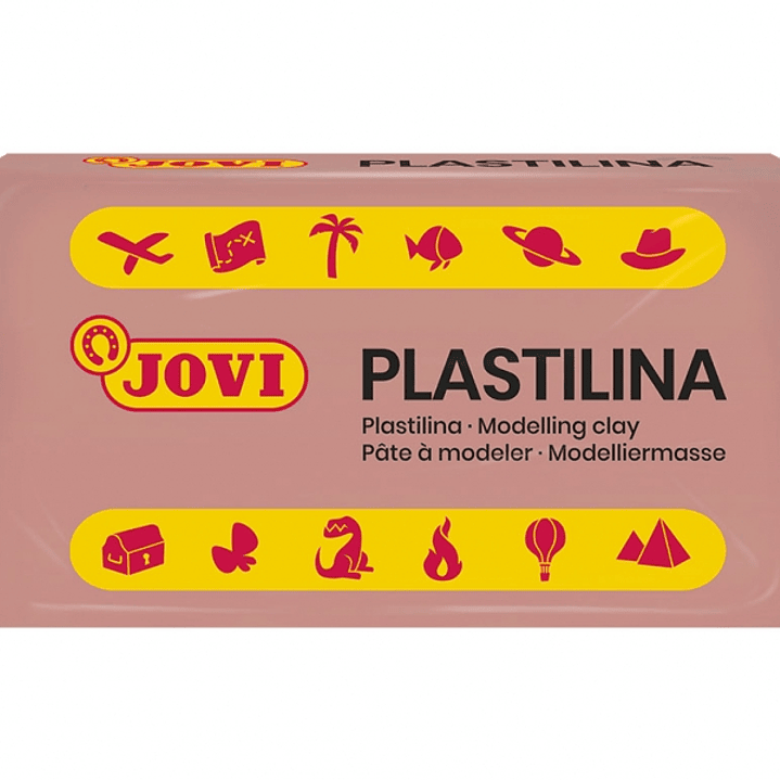 Jovi Caja de 30 Pastillas de Plastilina 50G - Muy Moldeable - No Se Seca - sin Gluten - Libre de Alergenos - No Toxica - Color Rosa 1