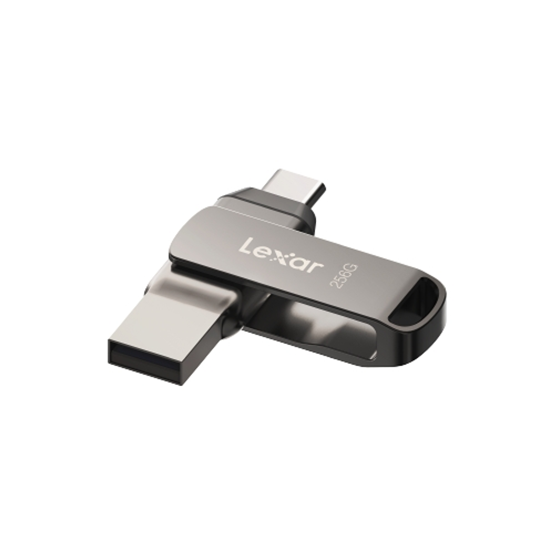 Lexar D400 JumpDrive Dual Drive Memoria USB 3.1 Type-C 32GB - Transferencia entre USB Type-C y Type-A - Velocidades hasta 130MB/s - Diseño Metalico Gi 1