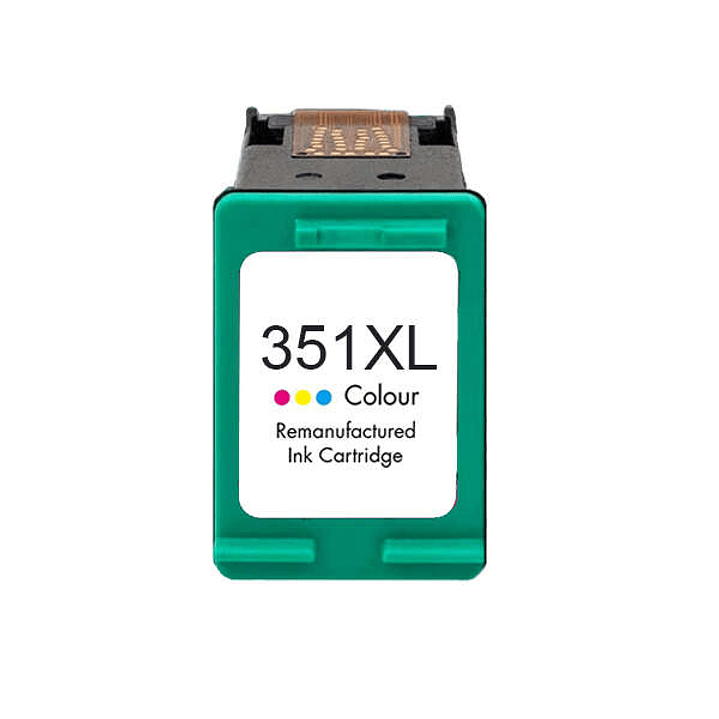 Remanufacturado HP 351XL Color Cartucho de Tinta - Reemplaza CB338EE/CB337EE 1