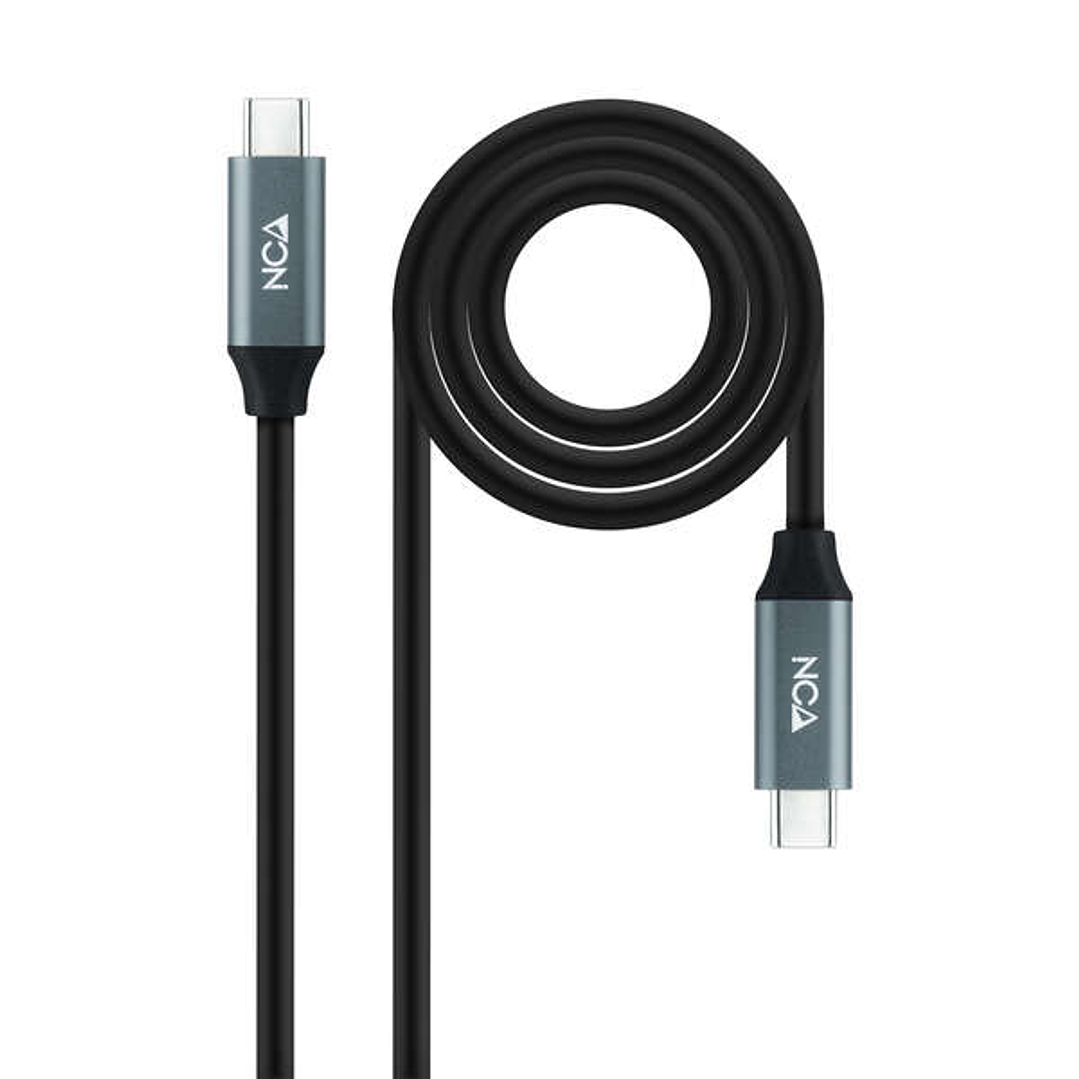Nanocable Cable USB 3.2 Gen2X2 100W 4K/60Hz USB-C M/M 1m - Color Negro 1