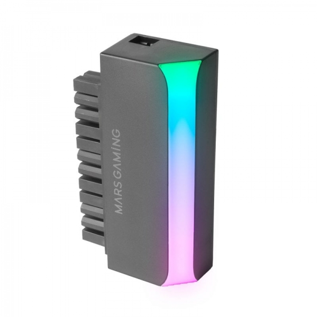 Mars Gaming MCA-L24 Adaptador ATX - Gestion de Cables Optimizada - Iluminacion ARGB Personalizable - Instalacion Plug & Play - Compatibilidad Universa 1