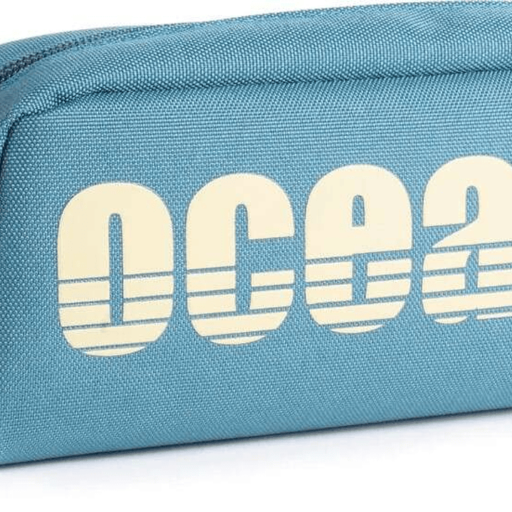 Oceans Wave California Estuche de 1 Cremallera - Tirador Ergonomico - Color Azul 1