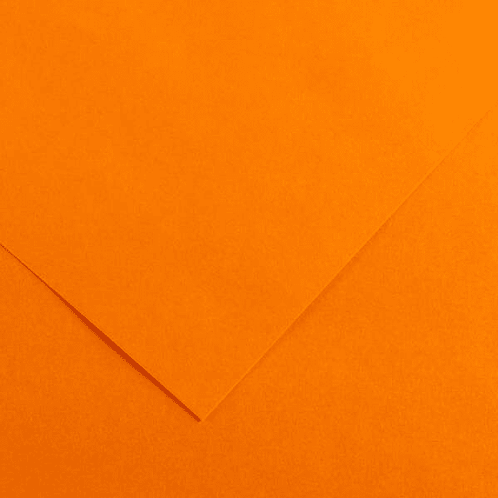 Canson Guarro Pack de 25 Cartulinas Iris de 185g - 50x65cm - Color Mandarina 1