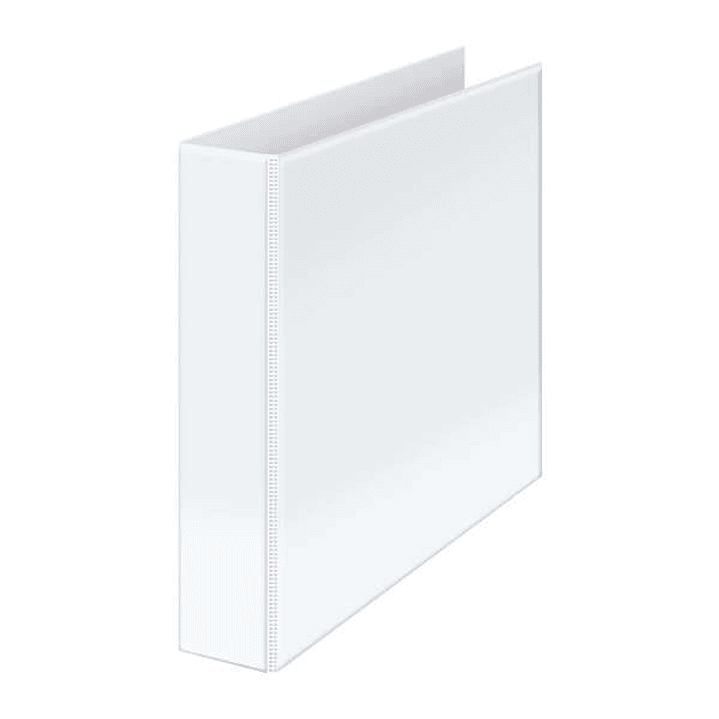 Dohe Carpeta Canguro Basic A4 - 4 Anillas Mixtas 55mm - Bolsa en Lomo y Portada - Carton Forrado - Color Blanco 1